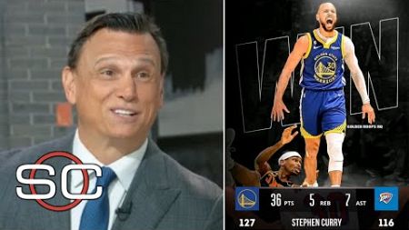 &quot;Steph Curry is the GOAT!&quot; - ESPN reacts to Warriors beat Thunder 127-116 to improve to 8-2 in West