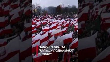 Марш националистов в Польше! #политика #польша #новости #националисты #беспорядки #shorts