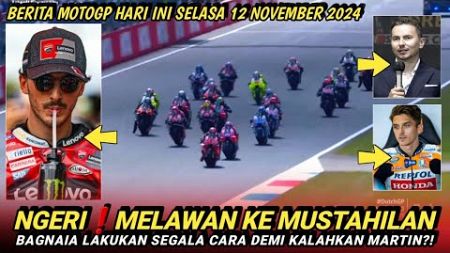 LIVE BERITA MOTOGP TERBARU HARI INI SELASA 12 NOVEMBER 2024❗️MOTOGP HARI INI❗️MOTOGP 2024❗️GP TODAY