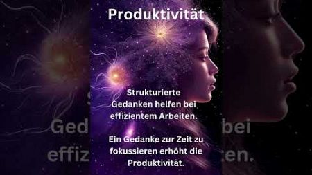 Gedanken und Produktivität #Motivation#FokusAufPositivität#GedankenVerändern#Top3Fakten#MentalHealth