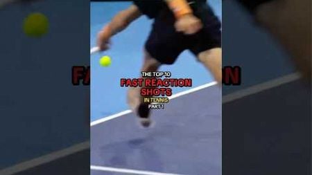 Top 10 Fast Reaction in Tennis Part 1