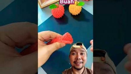 Hiasan sarung buah #diy #handmade #craft #strawberry #shortsfeed