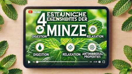 &quot;4 Erstaunliche Eigenschaften der Minze für Gesundheit und Wohlbefinden&quot;