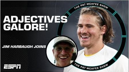 Jim Harbaugh calls Justin Herbert his GUARDIAN OF VICTORY 😆 | The Pat McAfee Show