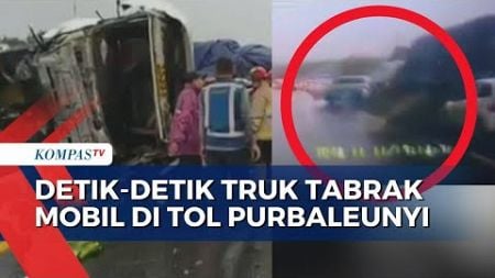 Rekaman Kecelakaan Beruntun di Tol Cipularang, Terlihat Truk Hilang Kendali