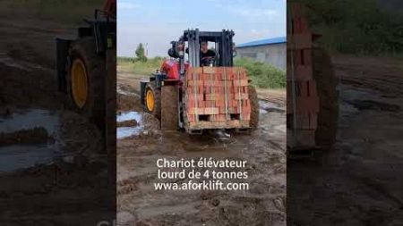 Performance d&#39;un chariot tout-terrain de 5 tonnes en milieu sauvage|KDJY50 #4x4 #5t #forklift