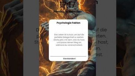 Tägliche Psychologie Fakten Shorts - Weisheit des Tages #shorts #persönlichkeitsentwicklung