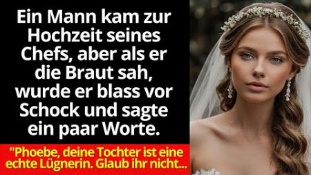 Ein Mann kam zur Hochzeit seines Chefs, aber als er die Braut sah, wurde er blass vor Schock und