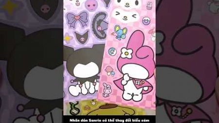 Review Nhãn Dán Sanrio Có thể thay đổi biểu cảm 💜 Kuromi World