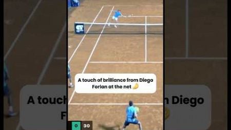 A touch of brilliance from Diego Forlan ⚽️🇺🇾 at the net 🤌 #shorts #tennis #atpchallenger