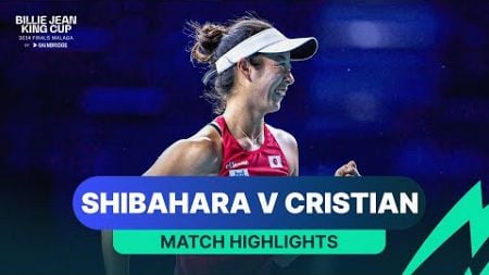 Ena Shibahara v Jaqueline Cristian | Japan v Romania | 2024 Billie Jean King Cup Match Highlights