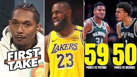 FULL ESPN REACTION: LeBron has 3rd straight triple-double in Lakers&#39; win, Wemby &amp; Giannis 50+ POINT