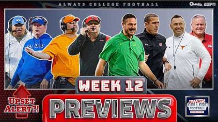 Texas &amp; Oregon away, Georgia’s CFP hopes on the line &amp; MORE PREVIEWS | Always College Football