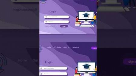 🔥 Create a Stunning Computer Institute Login Page with HTML &amp; CSS! #WebDesign #Trending
