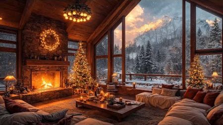 Relieve Stress in a Warm Christmas Ambience 🎄 Background Relaxing Christmas Jazz Music Instrumental