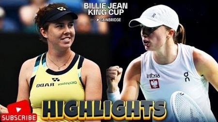 Iga Swiatek vs Linda Noskova Highlights | Billie Jean King Cup 2024