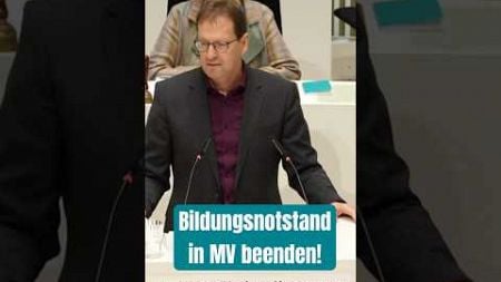 Bildungsnotstand in MV beenden. #bildung #inklusion #schule #lehrer #gymnasium