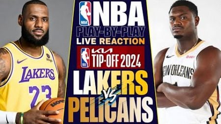 🔴L.A. LAKERS vs NEW ORLEANS PELICANS │ LIVE NBA Basketball Game Play-By-Play Reaction &amp; Scoreboard