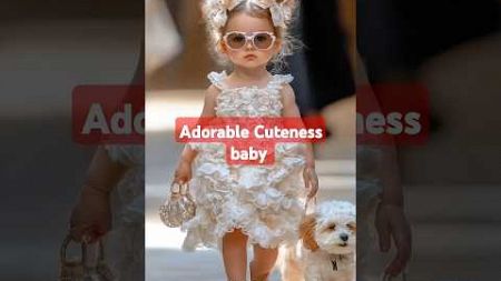 Cute Baby and Animal Fashion Show: A Show of Cute Outfits and Styles ideas #aibaby #ytshorts