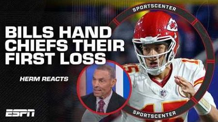 UNDEFEATED NO LONGER 😳 REACTION to Bills handing Chiefs their first loss this season | SportsCenter