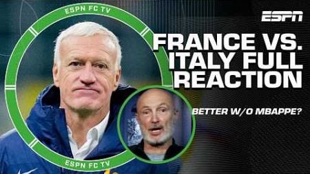 France vs. Italy FULL REACTION 🇫🇷 Will this AFFECT Kylian Mbappe&#39;s FUTURE? 👀 | ESPN FC