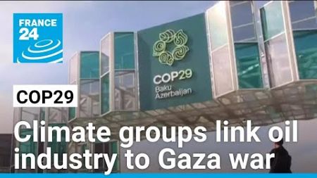 As COP29 crosses its halfway point, climate groups link oil industry to Gaza war • FRANCE 24