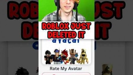 ROBLOX DELETED THIS GAME