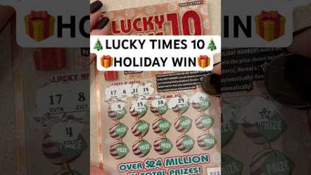 💥LUCKY TIMES 10 HOLIDAY WIN💥Ohio Lottery❗️#scratch #trendingshorts #lotterywinner