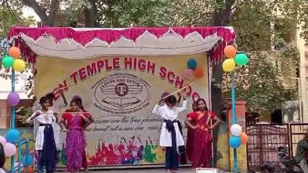 Folk Dance Performance By Eten Temple High School 7th Girls 2024-25