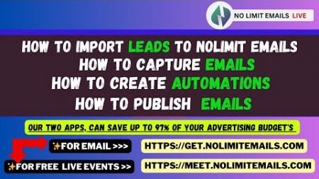 How to import leads to nolimit emails