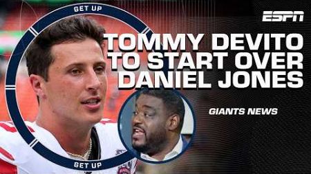 🚨 BREAKING NEWS 🚨 Tommy DeVito to START for the Giants over Daniel Jones | Get Up