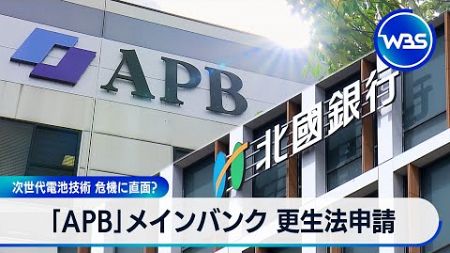 次世代電池技術 危機に直面?　「APB」メインバンク更生法申請【WBS】