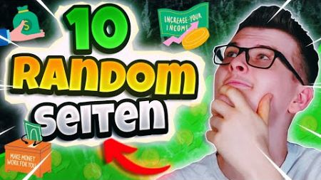 10 Random Webseiten mit denen du 2024/25 mithilfe des Internets Geld verdienen kannst💰🤑