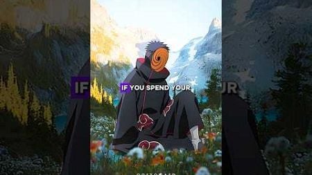 Quotes On Self-improvement And Attraction 🥀 #shorts #obito #anime #naruto #animequotes