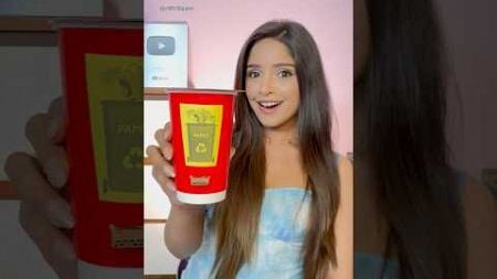 OMG! DIY Paper Bin 🗑️ || Paper Cup Craft 🥤🤯 || #trending #viral #shorts @ChillWithGeet