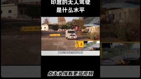 印度的无人驾驶是什么水平#汽车 #科普 #car