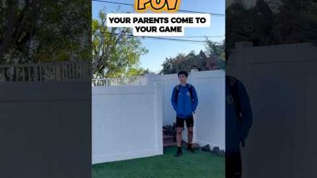 How will you play Infront of your parents? #shorts #football #soccer