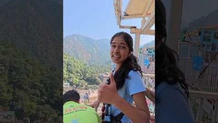 Bungy In Rishikesh #bungee #bungeejumping #jumping #adventure #trending #viral #bungy #shorts