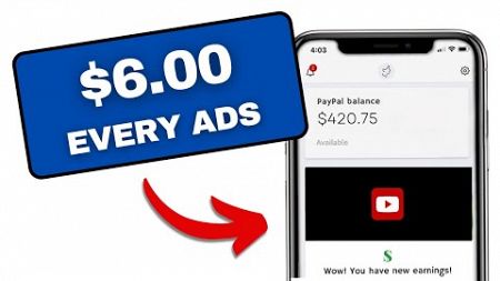 Verdien $ 6 per minuut. 🤑 Verdien geld online door advertenties te bekijken