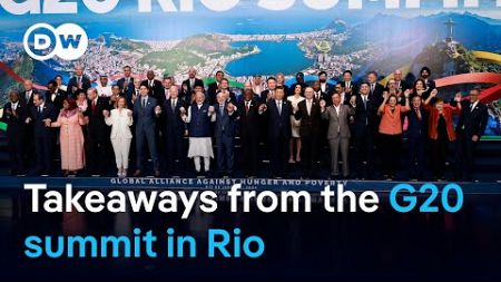 Brazil&#39;s G20 summit focused on sustainability, poverty | DW News