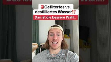 Gefiltertes vs. destilliertes Wasser.. was ist besser? #gesundeernährung #wasserfilter #gesundheit