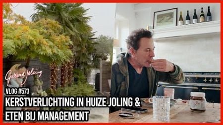 KERSVERLICHTING IN HUIZE JOLING &amp; ETEN BIJ MANAGEMENT - GERARD JOLING -VLOG#573