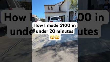 I made $100 in under 20 minutes #sidehustle #lifehacks #arizona #phoenix #scottsdale #entrepreneur