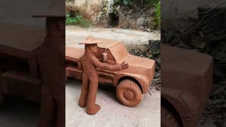 PLEASE Save Me 🤣 ~ Mini Wood Toy - Woodworking Arts / Hand Craft Ideas #shorts