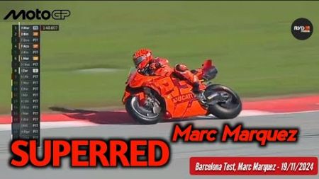 Marc Marquez SuperRed, Barcelona Test MotoGP 2025