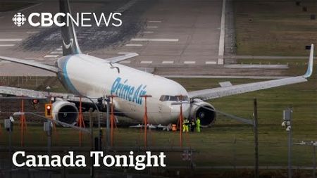 Cargo plane stuck in the grass after overshooting Vancouver runway | Canada Tonight