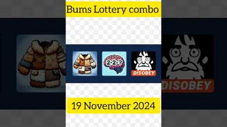 Bums Lottery combo 19 November #bums #bumslottery #bumscombo