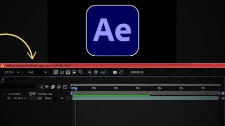 Refresh Disabled Release Caps Lock to Refresh View (Fix in After Effects)
