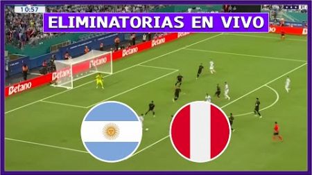 🔴 ARGENTINA vs PERU EN VIVO ⚽ JUEGA MESSI POR ELIMINATORIAS MUNDIAL 2026 | LA SECTA DEPORTIVA