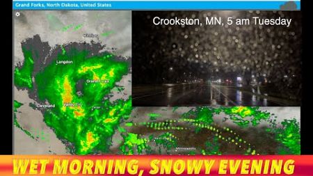 WINTER STORM WARNING: Wet Morning, Snowy Evening